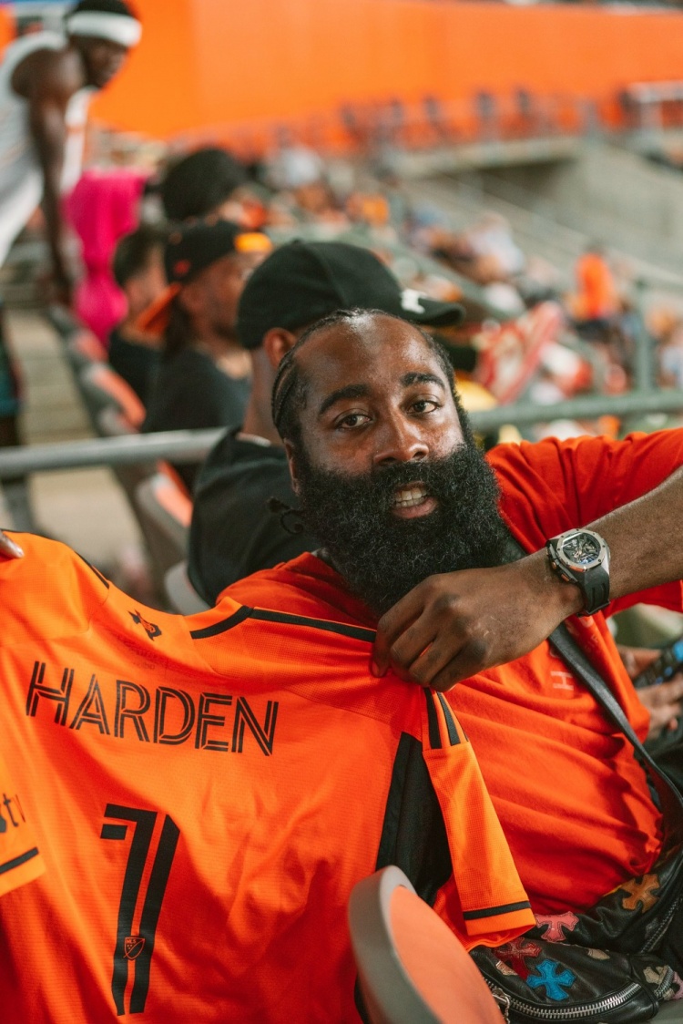 Harden is a shareholder of Houston Dinamo’s US Open Cup semi-final.